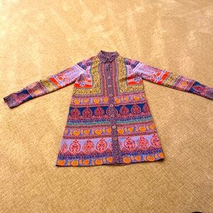 Maeve silk shift dress